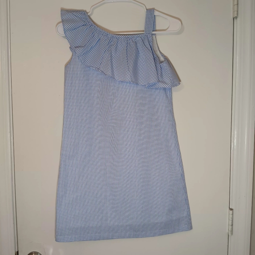 Brown Bowen Company Size 12 Millie Ruffle Dress Seaisland Seersucker One Should